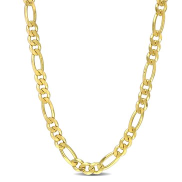 Sofia B. 18K Yellow Gold Plated Sterling Silver Figaro Chain Necklace 