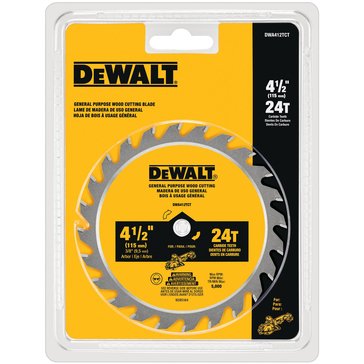 Dewalt 41/2-Inch 24-Tooth Saw Blade