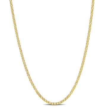 Sofia B. 18K Yellow Gold Plated Sterling Silver Rolo Chain Necklace
