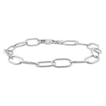 Sofia B. Sterling Silver Twisted Rolo Chain Bracelet