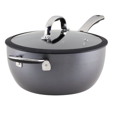 Rachael Ray Cook + Create Hard Anodized Covered Saucier
