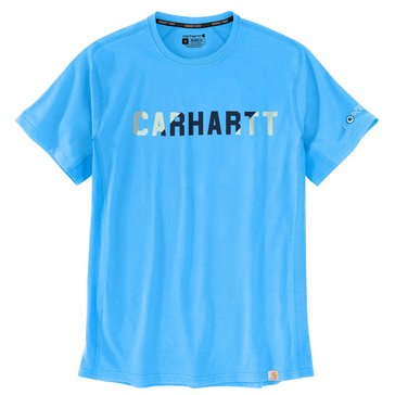 Feb Carhartt Force Relaxed Midweight Ss Blocked Logo Graphic Tee
