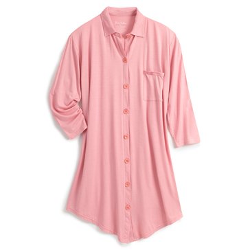 Yarn & Sea Women's Boyfriend Solid Nightshirt