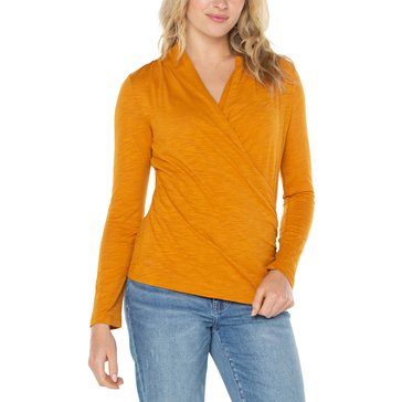 Liverpool Women's Wrap Front Knit Top