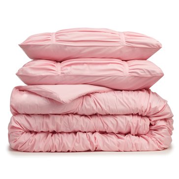Harbor Home Ruched 3-Piece Comforter Set