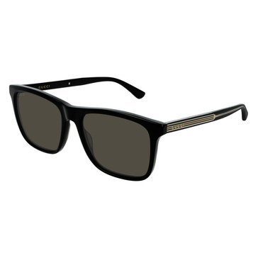Gucci Men's GG0381SN Rectangular Polarized Sunglasses