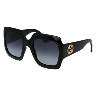 Gucci Women's GG0053SN Oversized Square Sunglasses