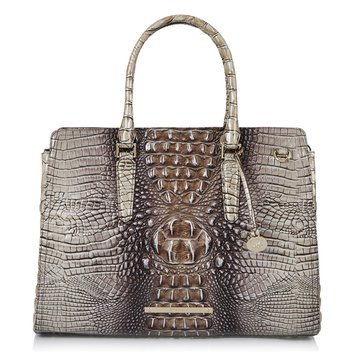 Brahmin Finley Carryall Satchel Espresso Ombre Melbourne