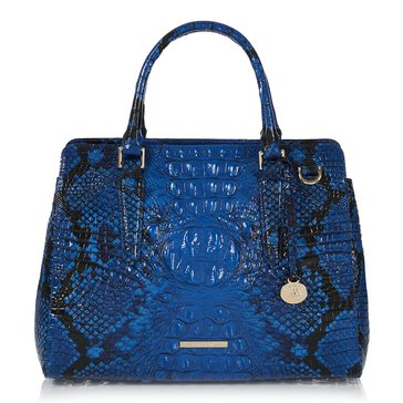 Brahmin Small Finley Satchel Blue Viper Ombre Melbourne