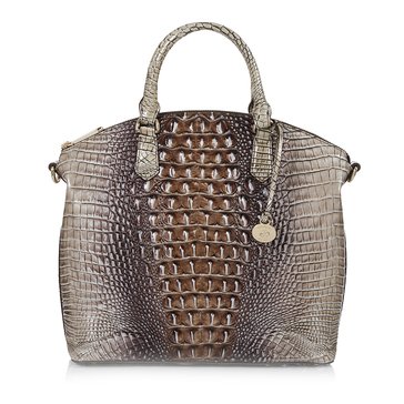 Brahmin Large Duxbury Satchel Espresso Ombre Melbourne