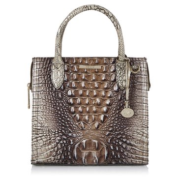Brahmin Small Caroline Satchel Espresso Ombre Melbourne