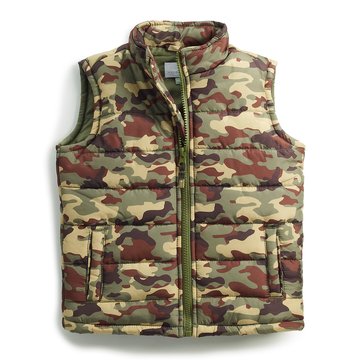 Wanderling Baby Boy Camo Puffer Vest