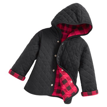 Wanderling Baby Boys Plaid Quilted Jacket
