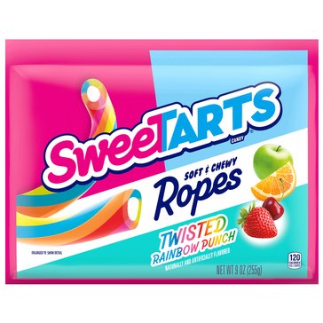 SweeTARTS Rainbow Punch Twisted Ropes, 9oz
