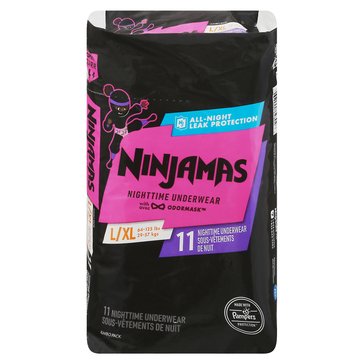 Pampers Ninjamas Nighttime Underwear Girl - Jumbo Pack 11ct