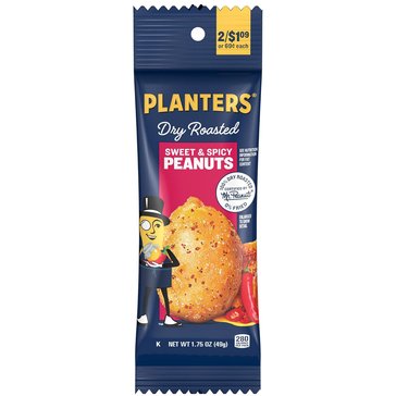 Planters Sweet & Spicy Dry Roasted Peanuts, 1.75oz