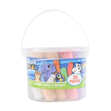 Chalk Tales Play Jumbo 20 Piece Chalk & Bucket