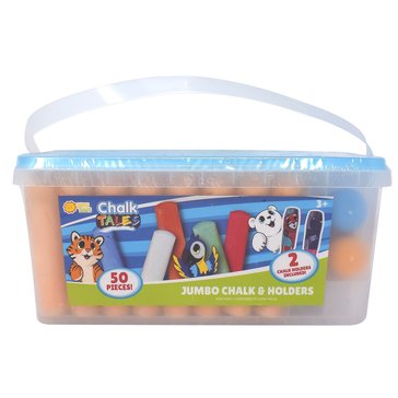 Chalk Tales Play Jumbo 50 Piece Chalk & Bucket