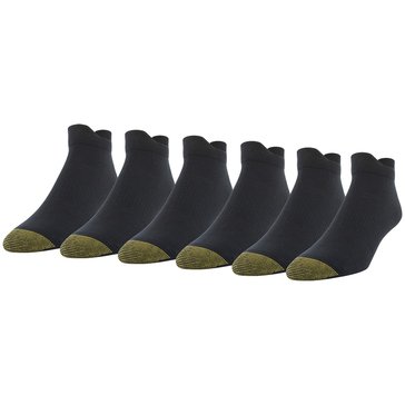 Gold Toe Men's 6-Pack Nylon Double Tab No Show