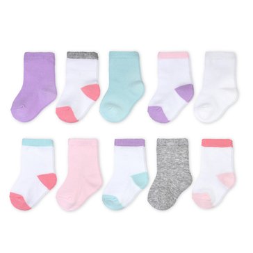 On The Go Crew Girls 10 Pack Sock