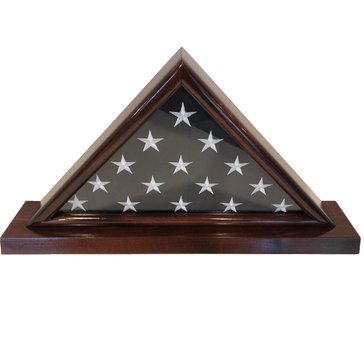 Custom Coin Holders PREM. Flag Case with Base