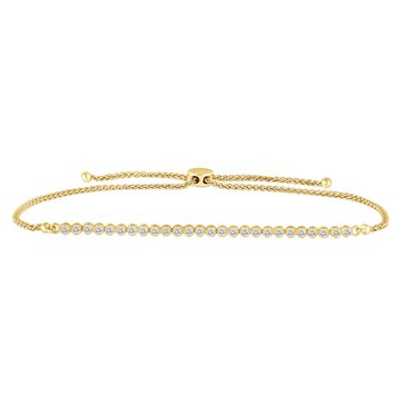 Because By Navy Star 1/3 cttw Diamond Bolo Bracelet