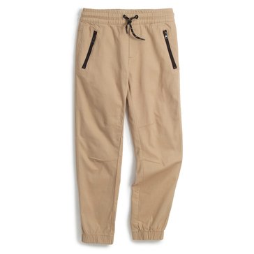 Liberty & Valor Little Boys' Zipper Pocket Twill Joggers