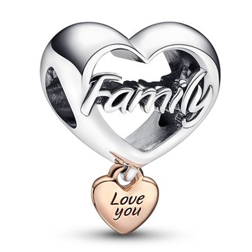 Pandora Love You Family Heart Charm