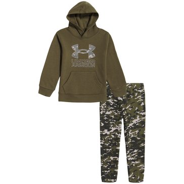 Under Amour Little Boys' Big Logo Charged Camo Hoodie Set