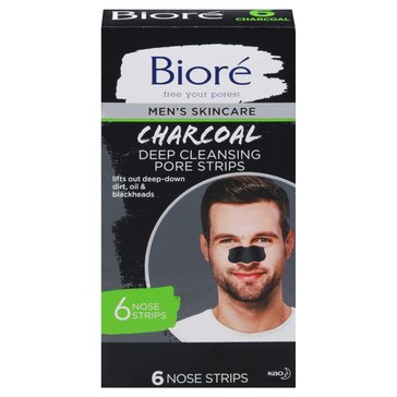 Biore Men's Charcoal Deep Cleansing Pore Strips
