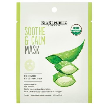 BioRepublic Soothe and Calm Organic Facial Sheet Mask