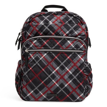 Vera Bradley Paris Plaid XL Campus Backpack