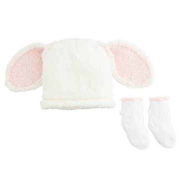 Mud Pie Baby Chenille Bunny Hat & Sock Set