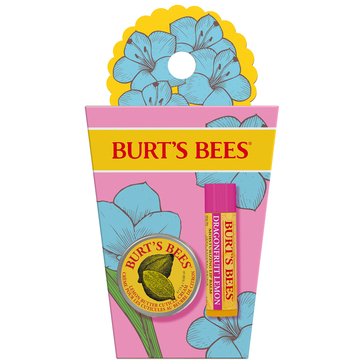 Burt's Bees Dragonfruit Lemon Lip Balm and Cuticle Cream Gift Set
