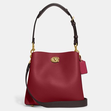 Coach Colorblock Leather Willow Shoulder Bag