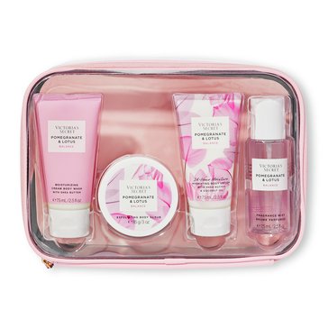 Victoria's Secret Natural Beauty Pomegranate and Lotus 4-Piece Gift