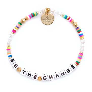 Little Words Project-Be The Change Beaded Stretch Bracelet