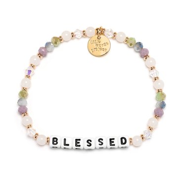 Little Words Project-Blessed Beaded Stretch Bracelet