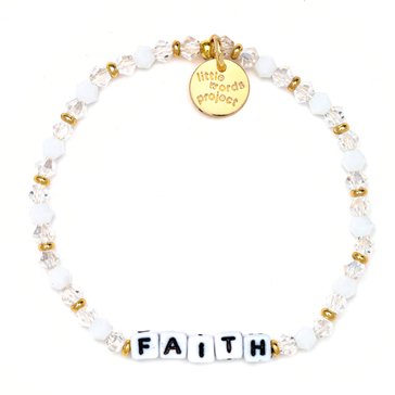 Little Words Project Faith Beaded Stretch Bracelet