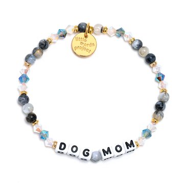 Little Words Project-Mom Life-Dog Mom Beaded Stretch Bracelet