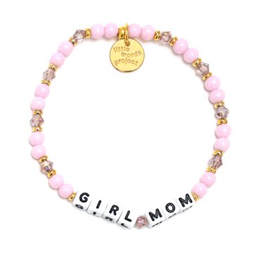 Little Words Project-Mom Life-Girl Mom Beaded Stretch Bracelet