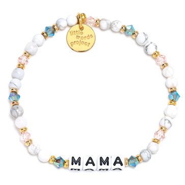 Little Words Project-Mom Life-Mama Beaded Stretch Bracelet