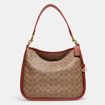 Coach Coated Canvas Signature Cary Shoulder Bag