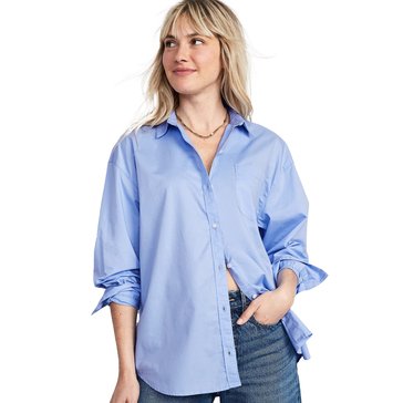 Old Navy Women's Long Sleeve Poplin Shirt