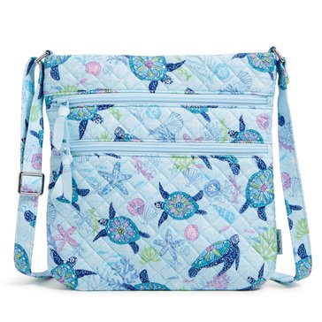 Vera Bradley Turtle Dream Triple Zip Hipster