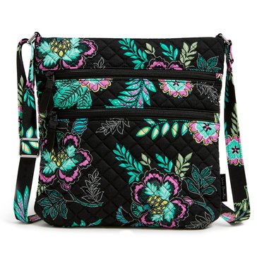Vera Bradley Island Garden Triple Zip Hipster