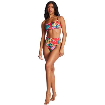 Billabong Women's Islands Away Rev Zoe Swim Crop Top