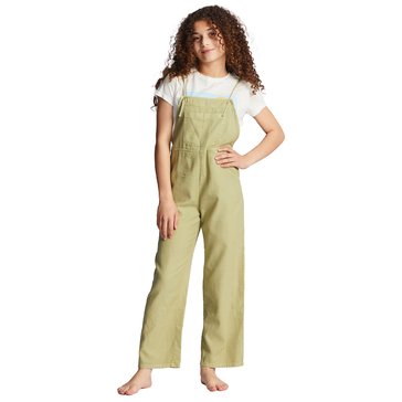 Billabong Big Girls' Wide Length Overalls