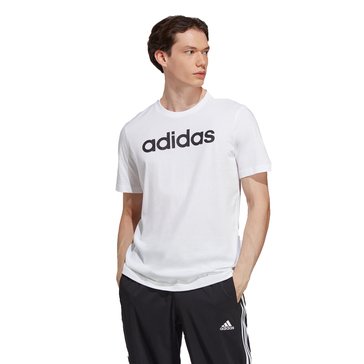 Adidas Men's Essential Linear Logo Short Sleeve Tee
