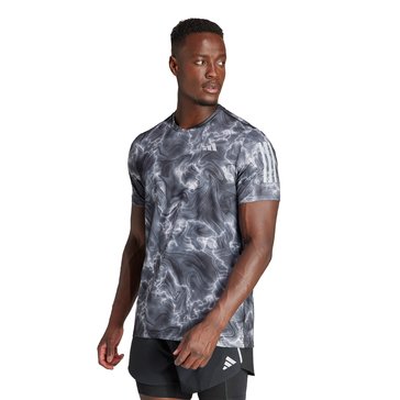 Adidas Men's Own the Run All Over Printed Tee